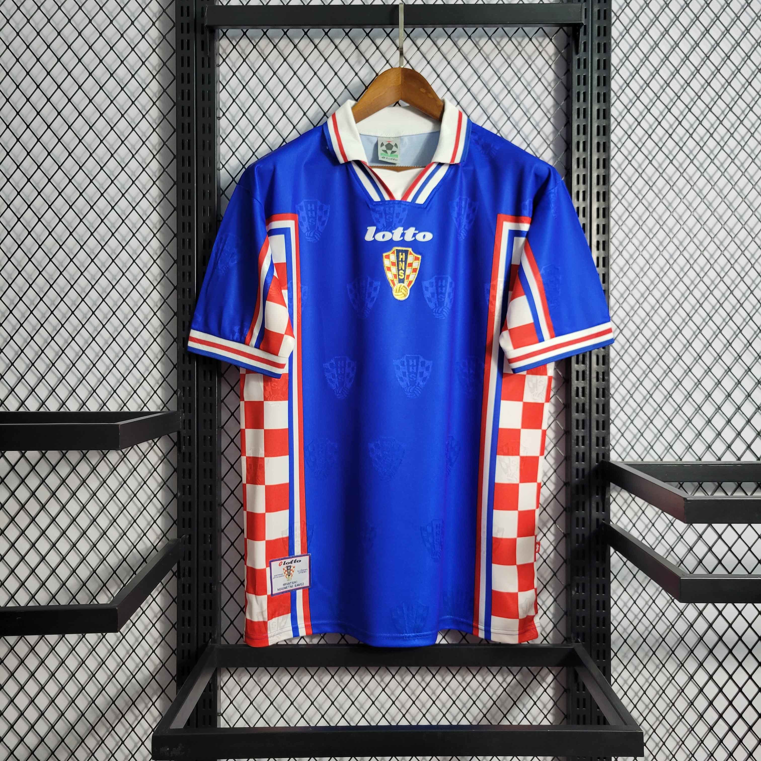 Croatia 1998 World Cup Away Retro Jersey