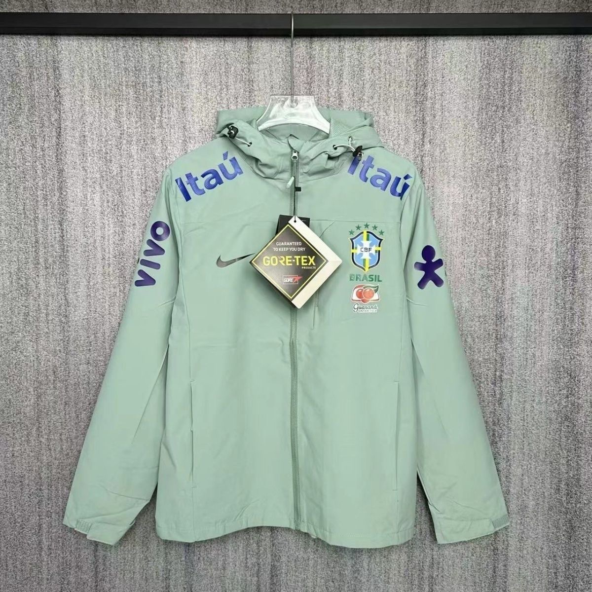 Brazil Nike Gore-Tex Storm-Fit Windbreaker (Sage Green)