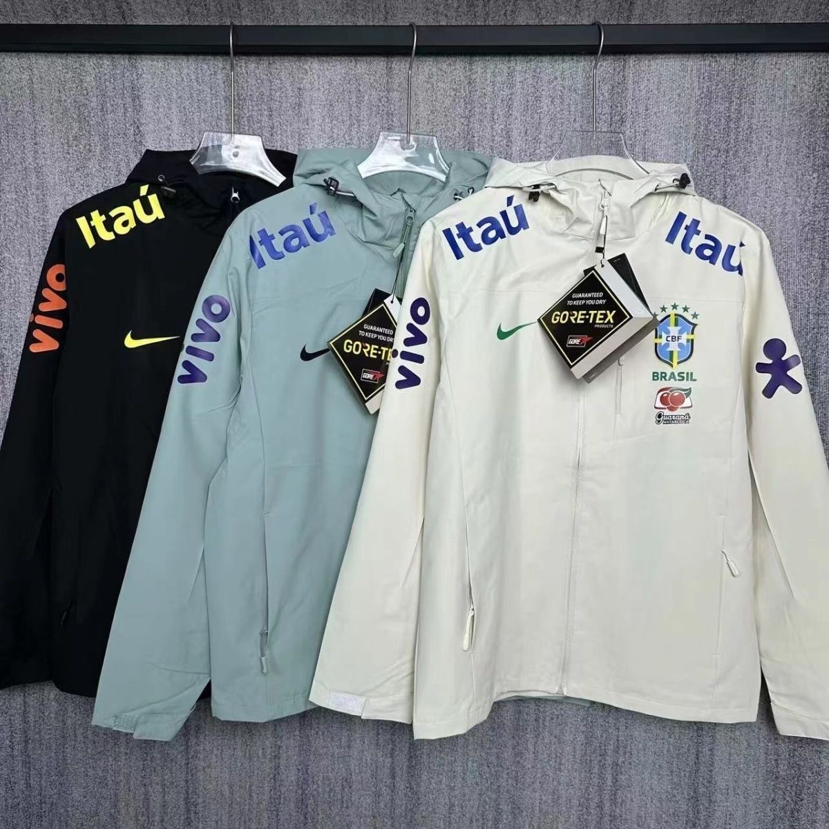 Brazil Nike Gore-Tex Storm-Fit Windbreaker (Sage Green)