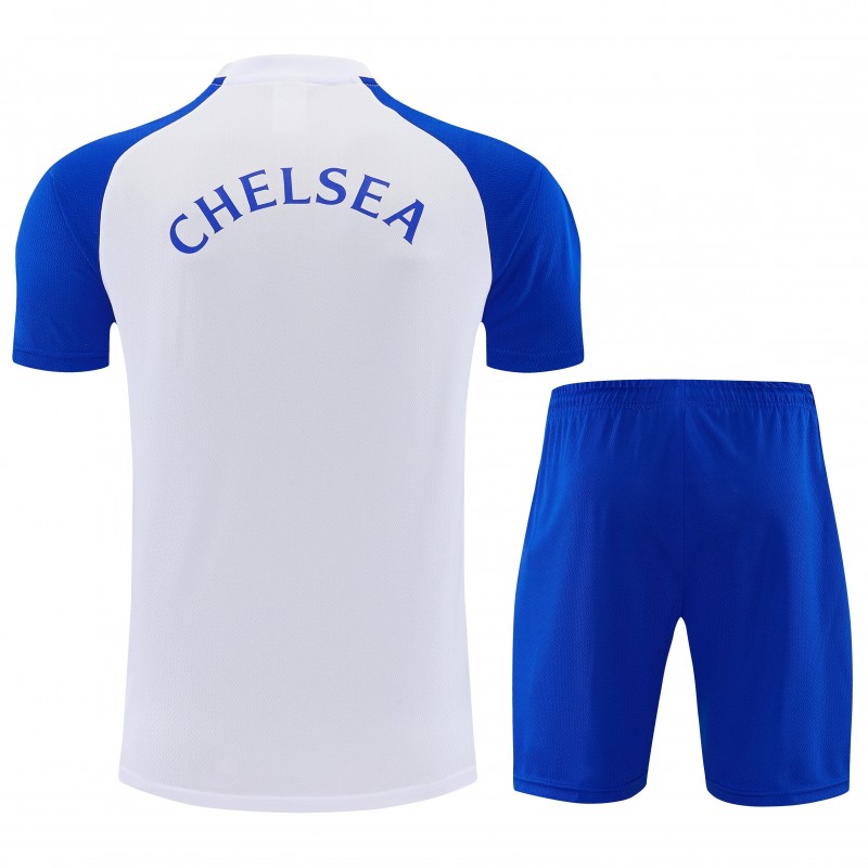 Chelsea Training Tracksuit โ White/Blue 26/27
