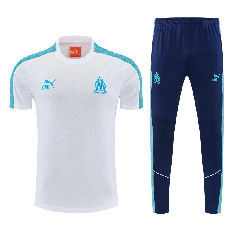 Marseille Training Tracksuit — White/Blue 26/27