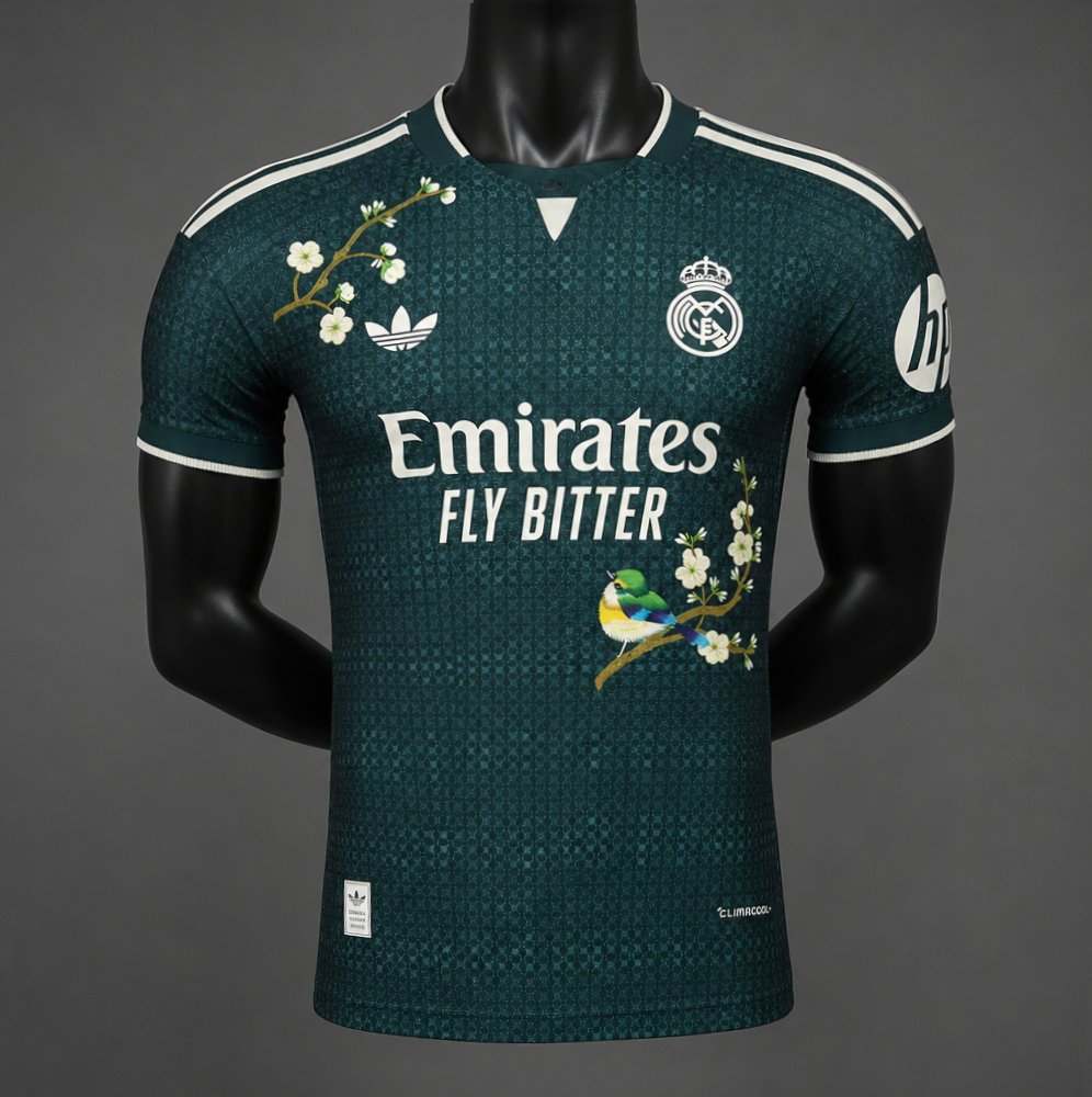 Real Madrid Away Embroidered Jersey — Player