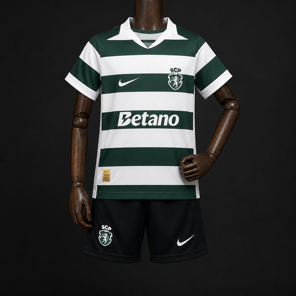 NEW Sporting CP Home Kids Kit 26/27